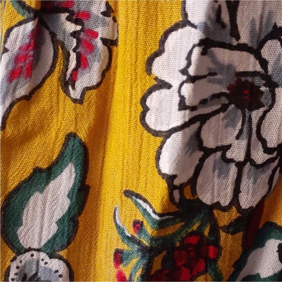 🆕🌺 MORAL FIBER Floral Jumper w/ Cut Out under Chest Tie Bodice NWT Medium - Picture 8 of 12